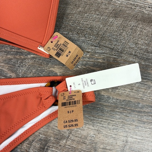 NEW Victoria’s Secret PINK Swim Se Push Up Triangle Bikini Size S/M - Picture 6 of 8